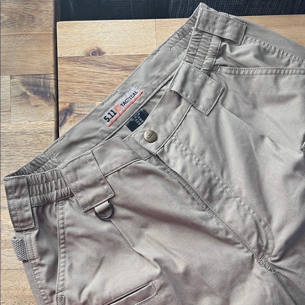 5.11 Tactical Men's Cargo, Work, Hiking Pants in Tan 30x30
